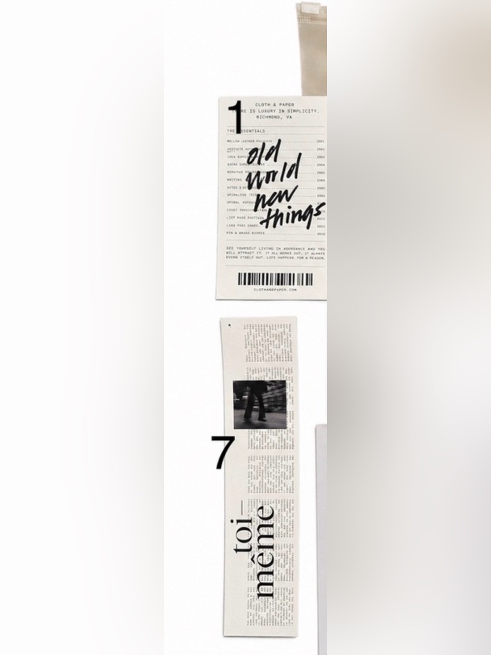 Cloth and Paper (C&P) Set of Neutral Cream #1 & #7